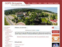 Tablet Screenshot of gops-skrzyszow.pl